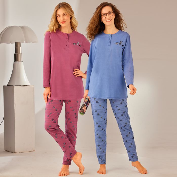 Pyjama x 2  Bleu Bonheur