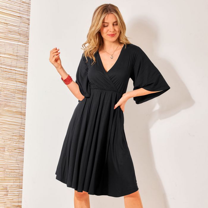 Robe effet cache coeur outlet