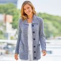 Cardigan en maille moulinée