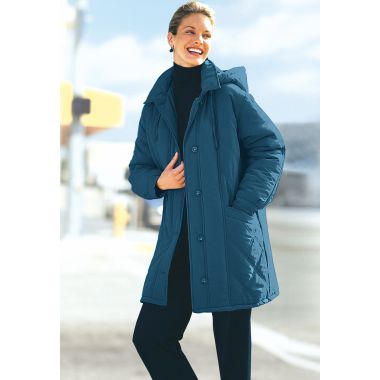 Chaud dehors : le look élégant en parka microfibre