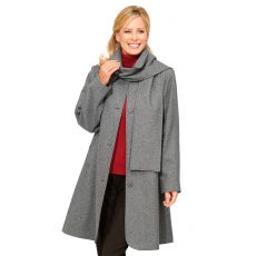 Manteau ample en laine