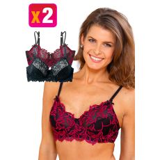 Soutien-gorge brodé x 2