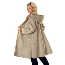 Manteau peau lainé