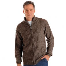 Gilet chiné zippé
