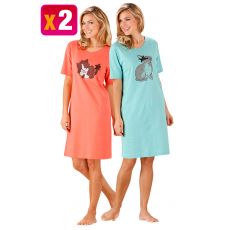 Chemise de nuit chat ou lapin