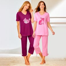 Set van 2 kuitbroekpyjama's