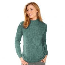 Pull "poilu" col montant