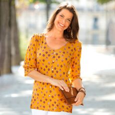 Tee-shirt manches smockées