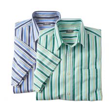 Set van 2 gestreepte hemden