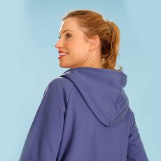 Gilet molleton à capuche