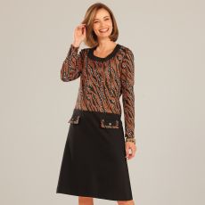 2-in-1-jurk jacquard/milano