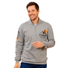 Sweat col montant zippé