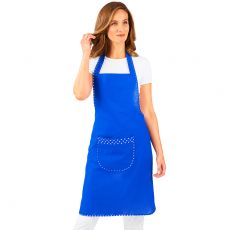 ▷ Superbe tablier pour femme de couleur bleue avec chat porte bonheur