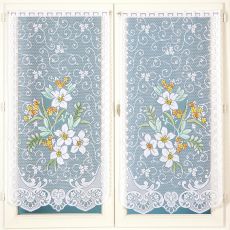 Paire de rideaux motif floral
