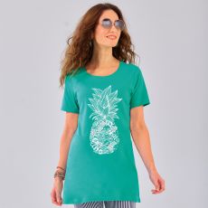 T-shirt met geplaatste print