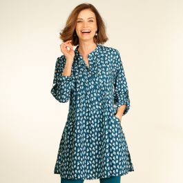 Tuniek met vlekkenprint